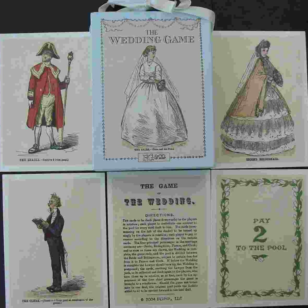 Vintage Reproduction Victorian  The Wedding Game Playing Cards  USA New